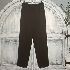 Talbots Stretch Brown Women's Sz 4 Side Zip Trousers